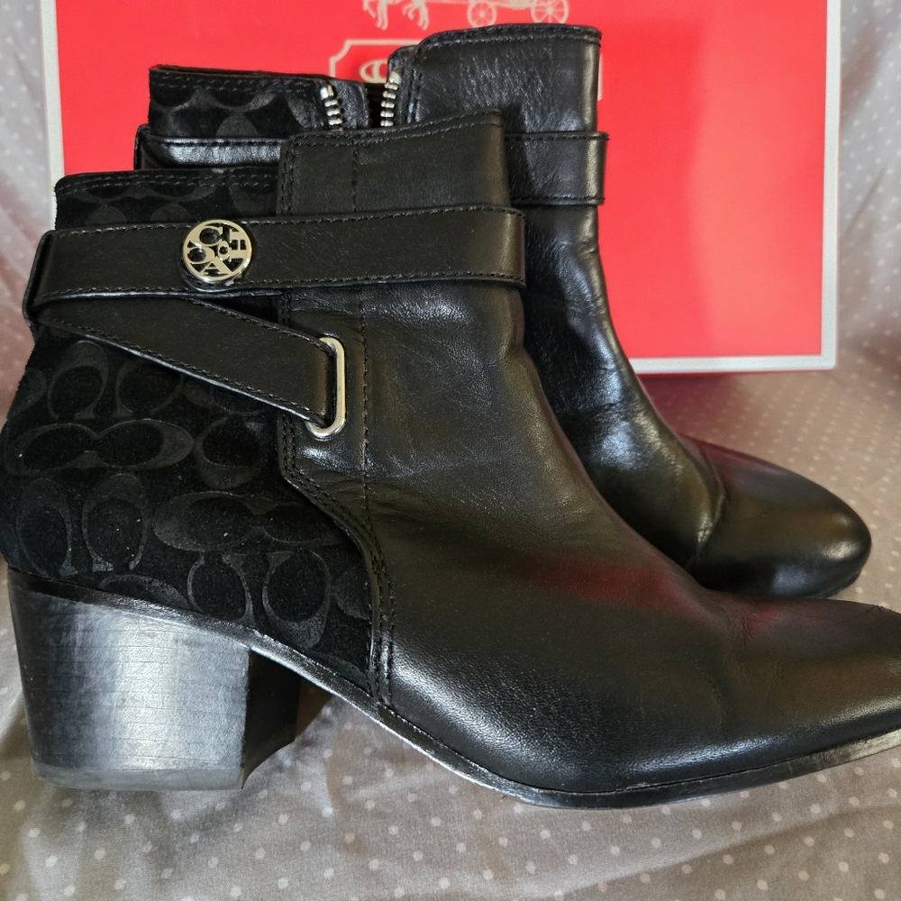 Coach Page Black Boot